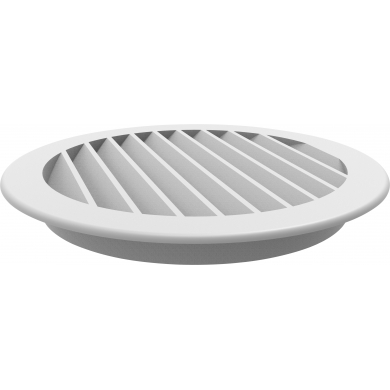 Grille d'évacuation 150 mm blanche