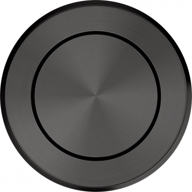  BOUTON PUSH ROND INOX ANTHRACITE D35MM