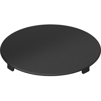 Couvercle de soupape, Black matt, rond