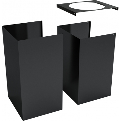 Conduit noir pour meuble haut 1 m