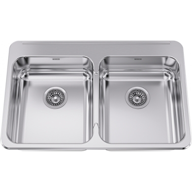 ALBD6406P-1 ADA Double bowl topmount