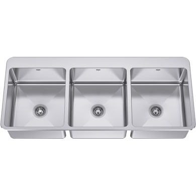 LBT8610P-1 Triple bowl, topmount, 18 ga