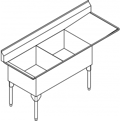 SDL2448R-1 Service 14 ga, right dboard