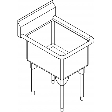 RSL2418-1 Restaurant 16ga, single