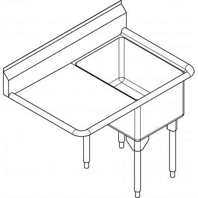 RSL2418L-1 Restaurant 16ga, left dboard