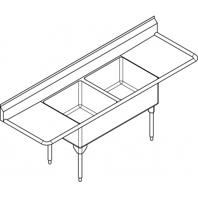 WDL2436LR-1 WorldClass 14ga, 2 dboards