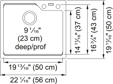 Urban Drop In Sink - MGSM2022-9ONN